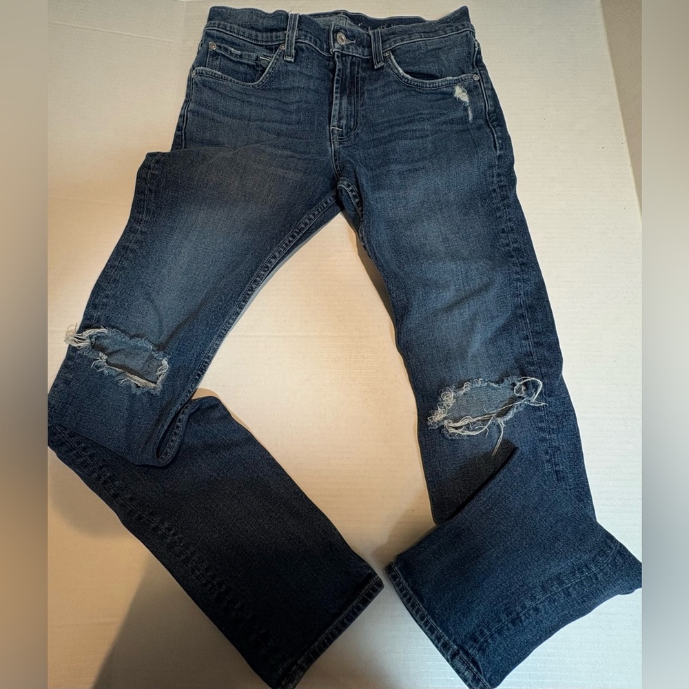 7 For All Mankind Distressed Skinny Jeans Size 30